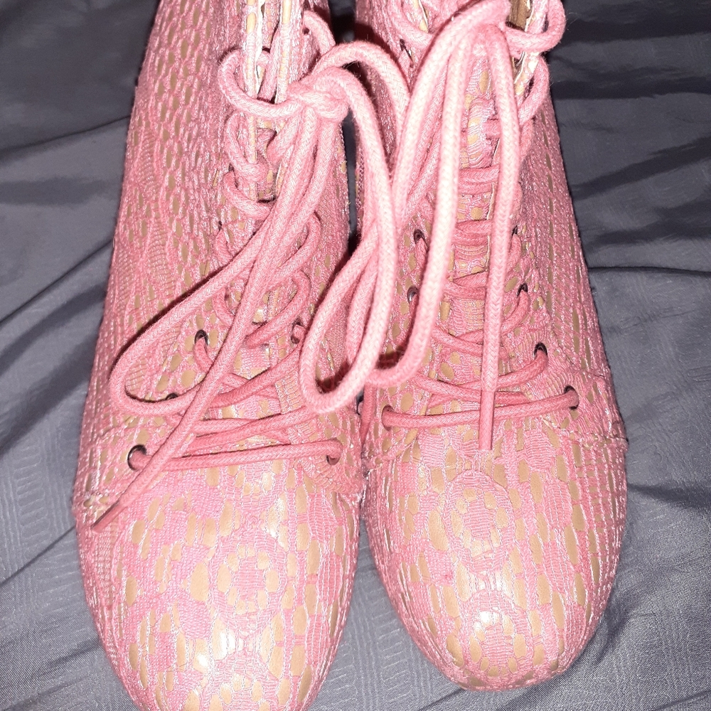 Lace Boots Charlotte Russe